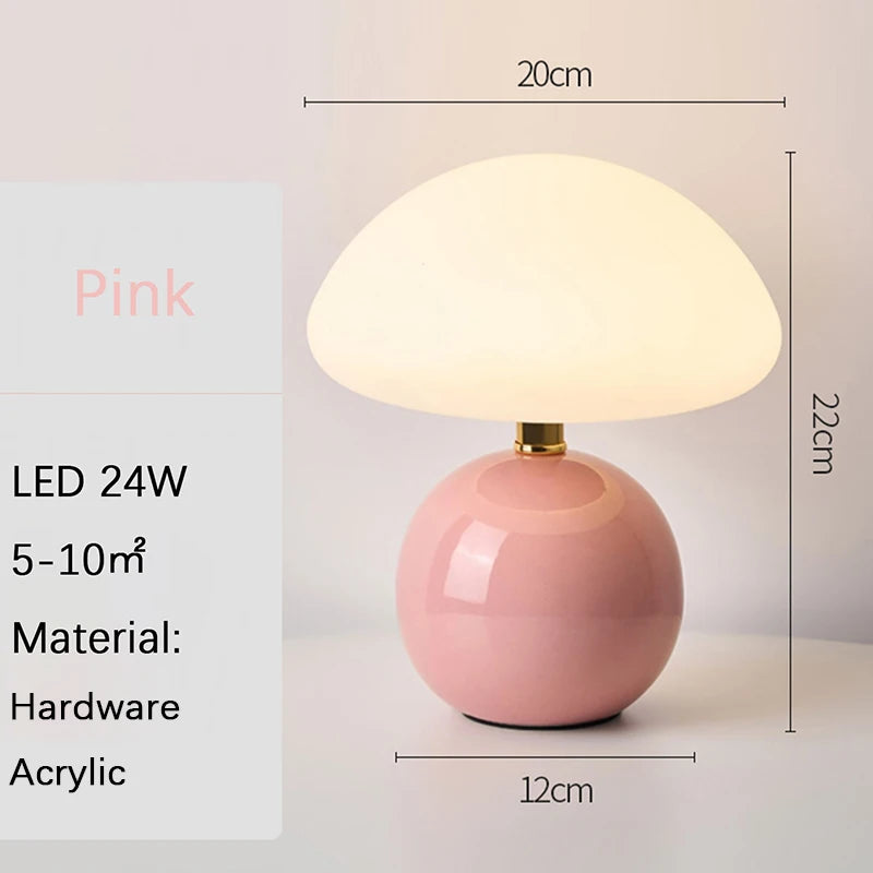 ceramic bedside lamp - product view 1