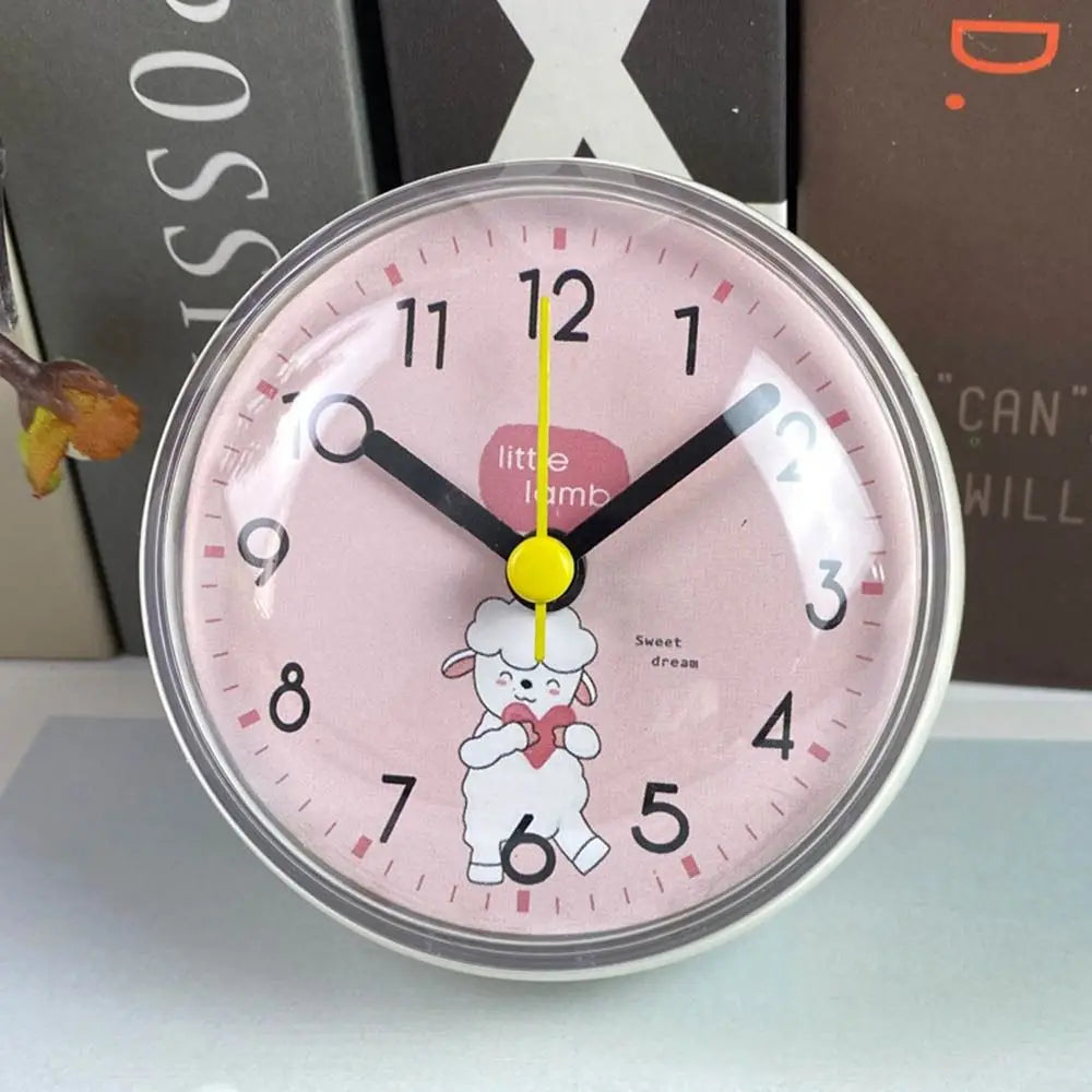 Waterproof Shower Wall Clock, 7 cm Quartz Clock with Strong Suction Cup for Bathroom, Kitchen, Mirror and Glass - product view 1