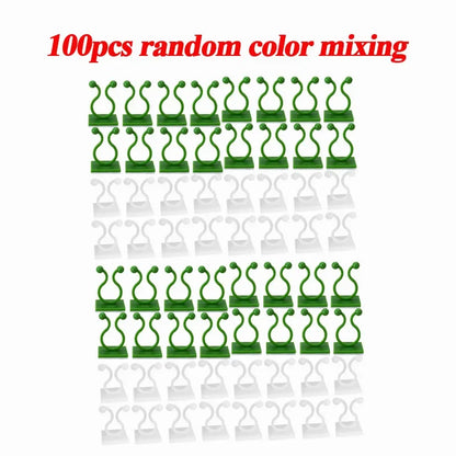 Self-Adhesive Plant Support Clips, Plastic Wall Fixture Hooks for Climbing Vines and Cable Routing, 10 to 100 Pieces - product view 3