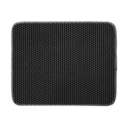 Waterproof Cat Litter Mat, Double-Layer EVA Litter Trap with Hexagonal Surface, Washable Non-Slip Design, 30 x 45 to 60 x 90 cm - product view 2