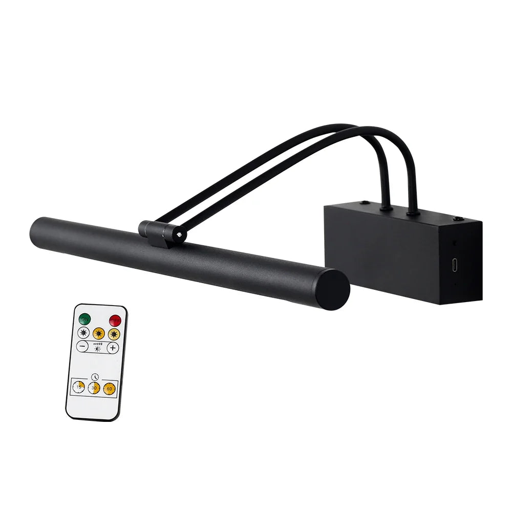 Rechargeable LED Picture Light, 40 cm Wireless Wall Lamp, 4400 mAh Battery, Remote Dimming, Type-C Charging for Wall Decor - product view 2