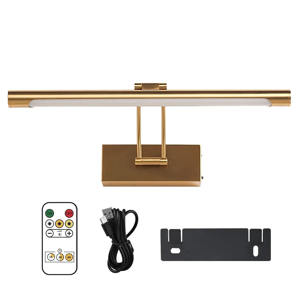 Rechargeable LED Picture Light, 40 cm Wireless Wall Lamp, 4400 mAh Battery, Remote Dimming, Type-C Charging for Wall Decor - product view 4