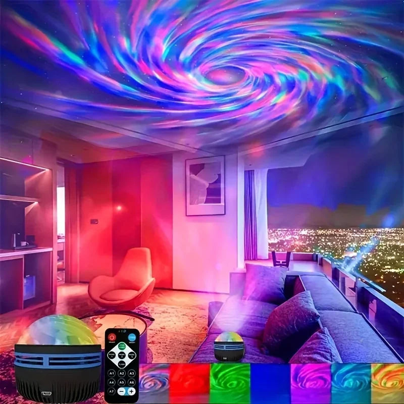 Starry Sky Projector Night Light, RGB LED, Rotating Projection Lamp with USB Power for Bedroom, Parties and Gifts - product view 4