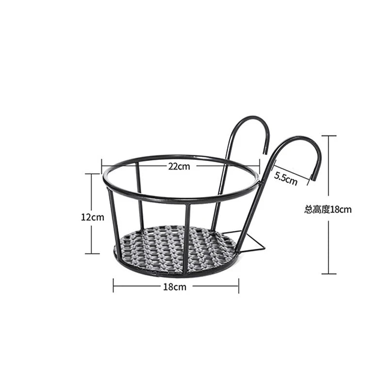 hanging balcony planter - product view 1