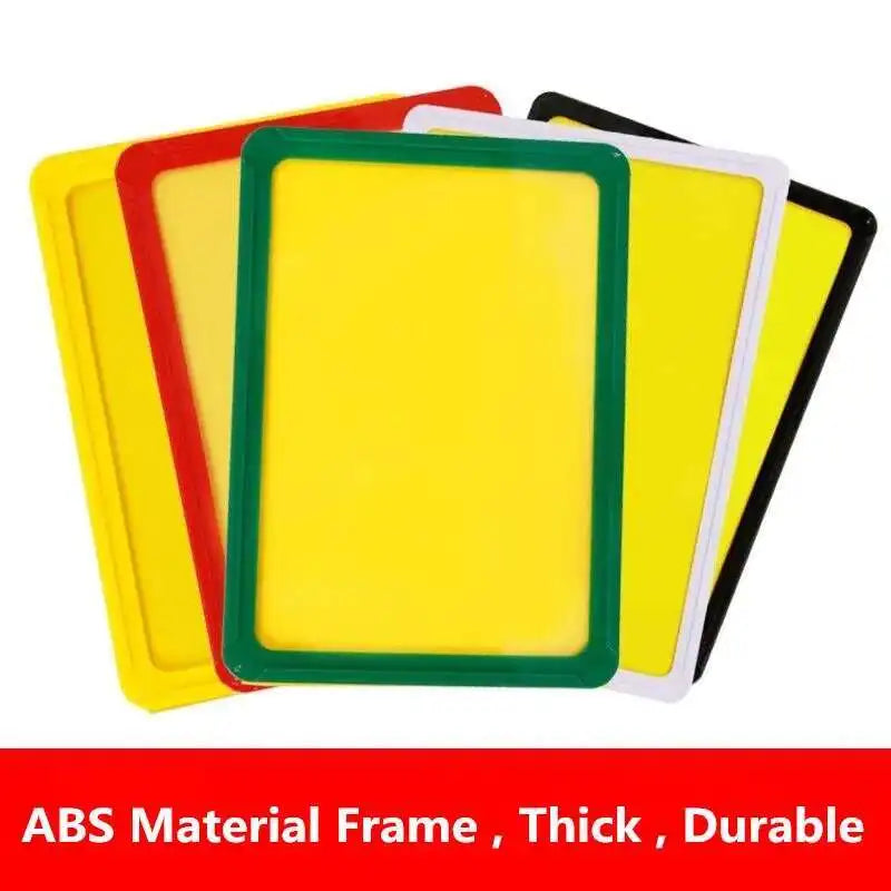 A6 Magnetic Poster Frame, Rectangle Plastic Sign Holder with Magnetic Insert, 150 × 100 mm, Six Color Options - product view 1