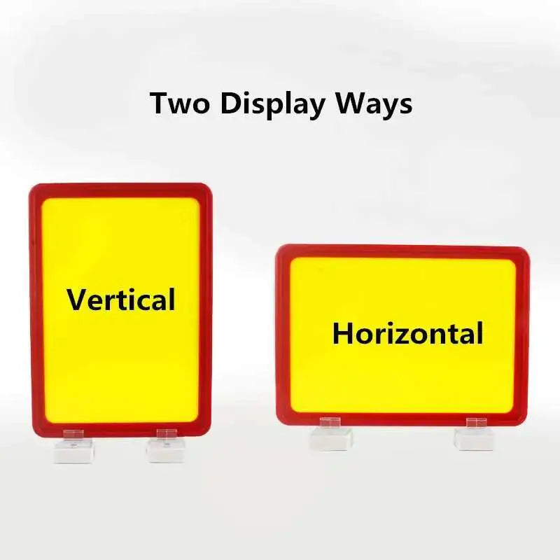 A6 Magnetic Poster Frame, Rectangle Plastic Sign Holder with Magnetic Insert, 150 × 100 mm, Six Color Options - product view 4