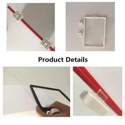 A6 Magnetic Poster Frame, Rectangle Plastic Sign Holder with Magnetic Insert, 150 × 100 mm, Six Color Options - product view 6