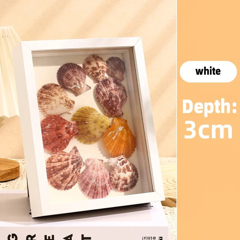 3D Shadow Box Frame, Wood Rectangle Display Frame with 3 cm or 5 cm Depth, Plexiglass Front for Photos and Specimens - product view 1