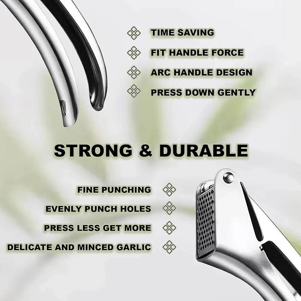 Stainless Steel Garlic Press, stainless garlic press product view 4