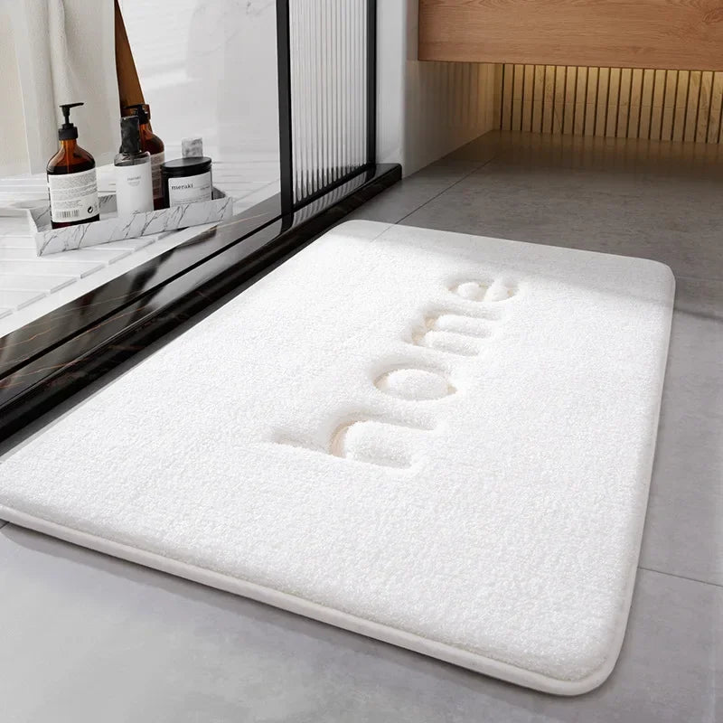 Memory Foam Bath Mat, Plush Slow-Rebound Non-Slip Bathroom Rug, Solid Modern Design, 400 x 600 to 500 x 1200 mm - product view 2