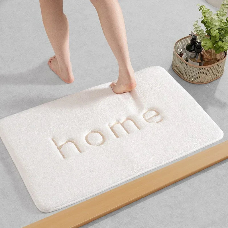 Memory Foam Bath Mat, Plush Slow-Rebound Non-Slip Bathroom Rug, Solid Modern Design, 400 x 600 to 500 x 1200 mm - product view 4