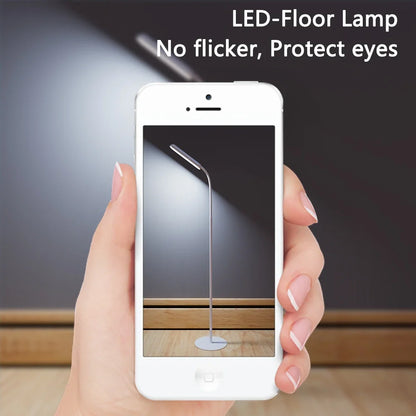 Modern LED Floor Lamp, Remote and Touch Control, Dimmable, 3 Color Temperatures, 360° Gooseneck, 165 cm for Reading - product view 4
