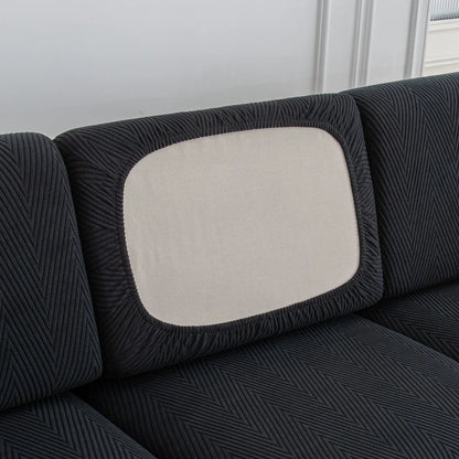 Jacquard Sofa Cushion Cover, Stretch Polyester Protector for Single Seat, Loveseat, Sectional and L-Shaped Sofas - product view 4