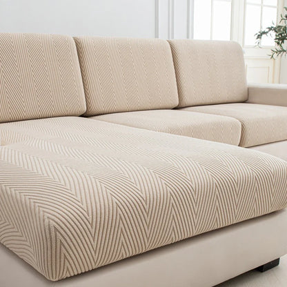 Jacquard Sofa Cushion Cover, Stretch Polyester Protector for Single Seat, Loveseat, Sectional and L-Shaped Sofas - product view 6