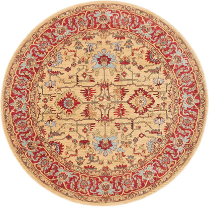 Round Printed Floor Rug, Anti-Slip Waterproof Fade-Resistant Polyester Carpet, Machine-Made Boho Décor in Six Sizes - product view 4