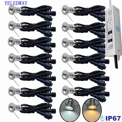Mini LED Deck Light, 1W 12V Recessed Outdoor Lamp, IP67 Waterproof Aluminum Stair, Pathway and Garden Landscape Light - product view 6
