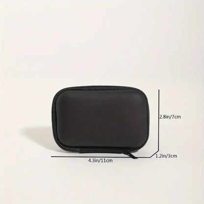 Cable Storage Box, Portable Fabric Zipper Case for Headphones, Data Cables, Chargers and Hard Drives - product view 4