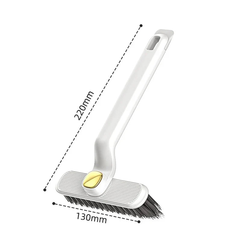 V-Shape Crevice Cleaning Brush, Handheld Hard-Bristle Tool for Tile Floors, Bathroom Corners and Kitchen Gaps, 22 x 13 cm - product view 1