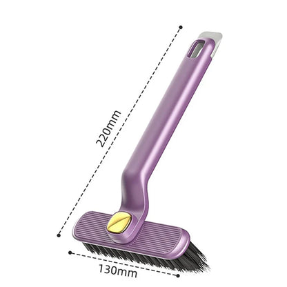 V-Shape Crevice Cleaning Brush, Handheld Hard-Bristle Tool for Tile Floors, Bathroom Corners and Kitchen Gaps, 22 x 13 cm - product view 3