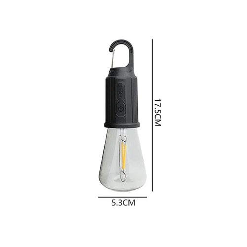 Rechargeable Camping Lantern, Warm LED Light, 3 Brightness Levels, USB Type-C, IP65, Hanging Portable Lamp - product view 1