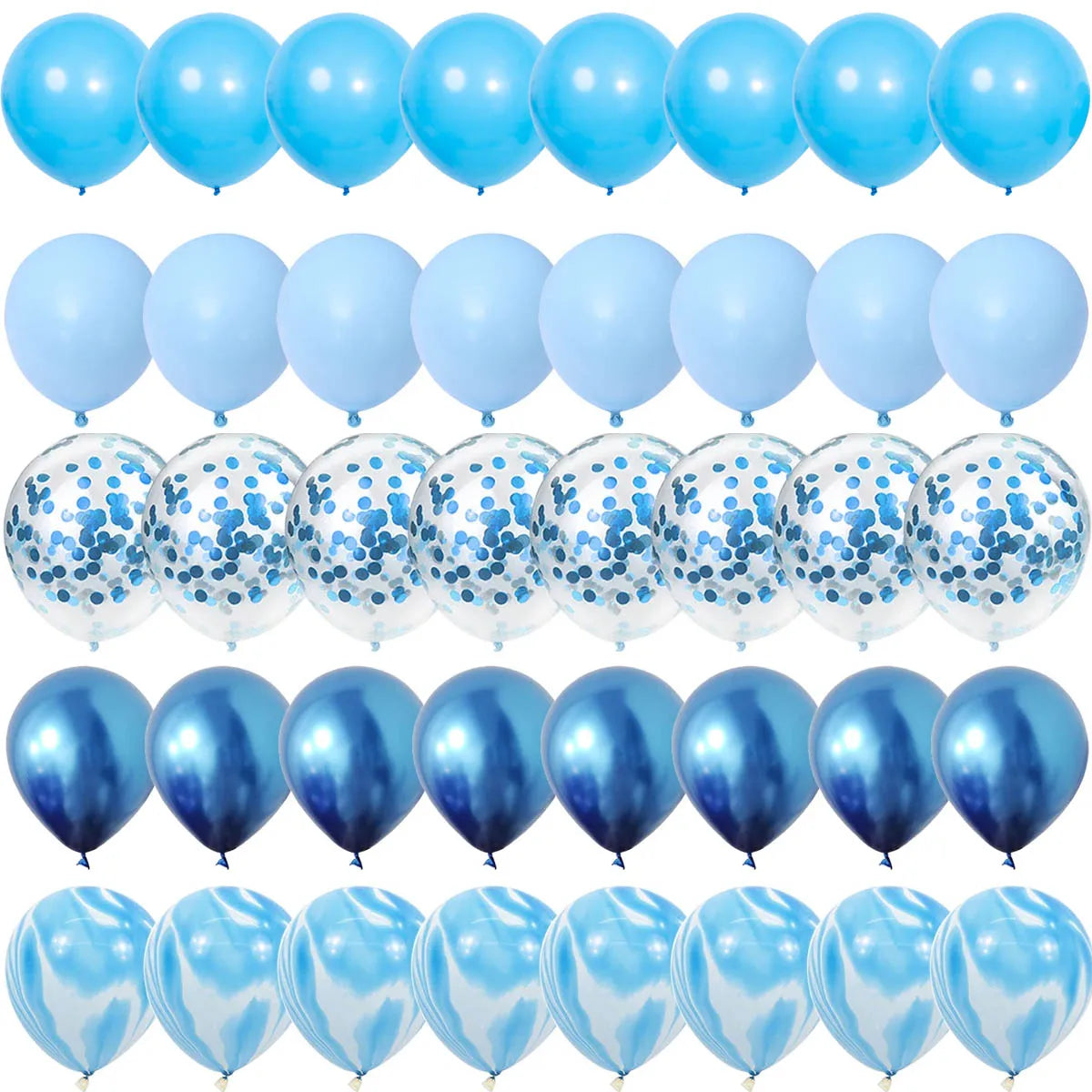 40 Piece Blue Balloon Set, product view 2