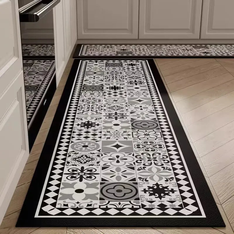 Non-Slip Anti-Fatigue Floor Mat, Waterproof Printed 100% Polyester with PVC Backing, 30x40 to 50x160cm - product view 1
