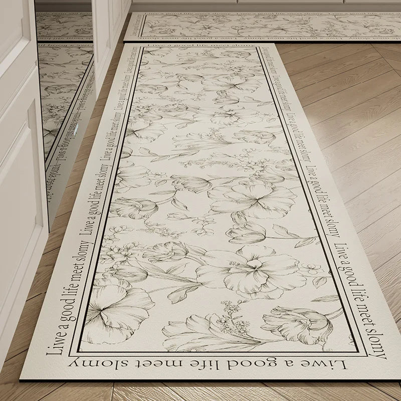 Non-Slip Anti-Fatigue Floor Mat, Waterproof Printed 100% Polyester with PVC Backing, 30x40 to 50x160cm - product view 2