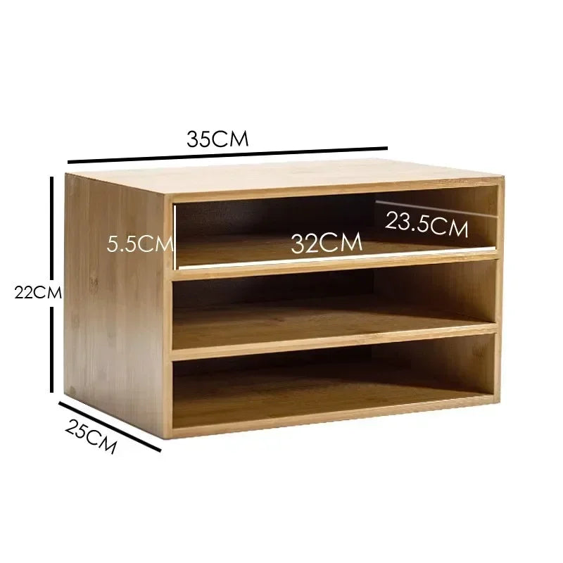 Multi-Layer Desktop Drawer Organizer, ABS Storage Stand with Compartments for Jewelry, Stationery and Sundries - product view 2