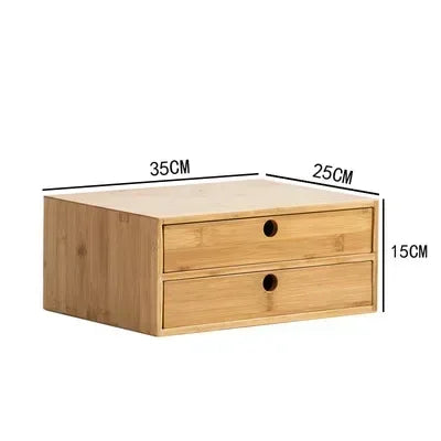 Multi-Layer Desktop Drawer Organizer, ABS Storage Stand with Compartments for Jewelry, Stationery and Sundries - product view 6