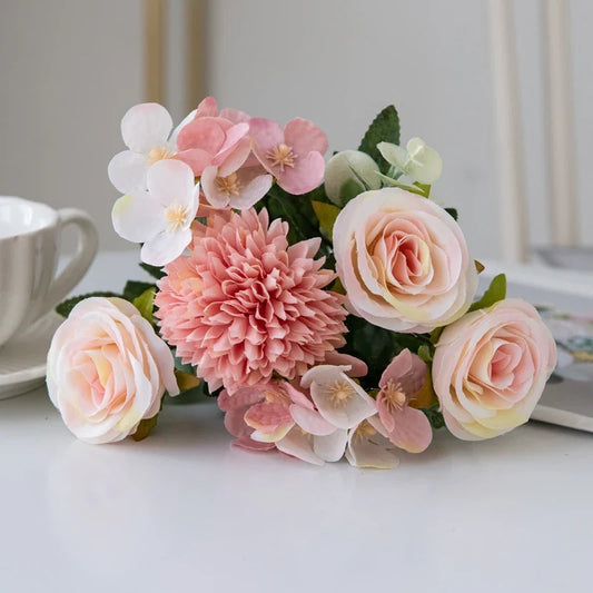 Artificial Silk Rose Chrysanthemum, 31 cm Decorative Flower Stem, Table Centerpiece for Wedding, Party and Home Décor - product view 1