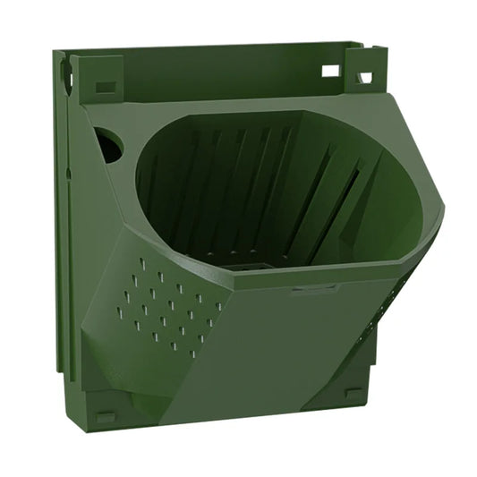 Vertical Wall Planter, Pastoral Plastic Flowerpot, 16.4 × 14.5 × 18.8 cm, Green Plant Display for Indoor and Outdoor Décor - product view 1