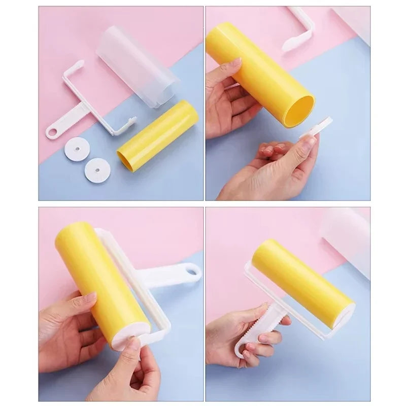 Reusable Lint Roller, Washable Manual Hair and Lint Remover for Clothes, Furniture, Curtains, Carpets and Floors - product view 6