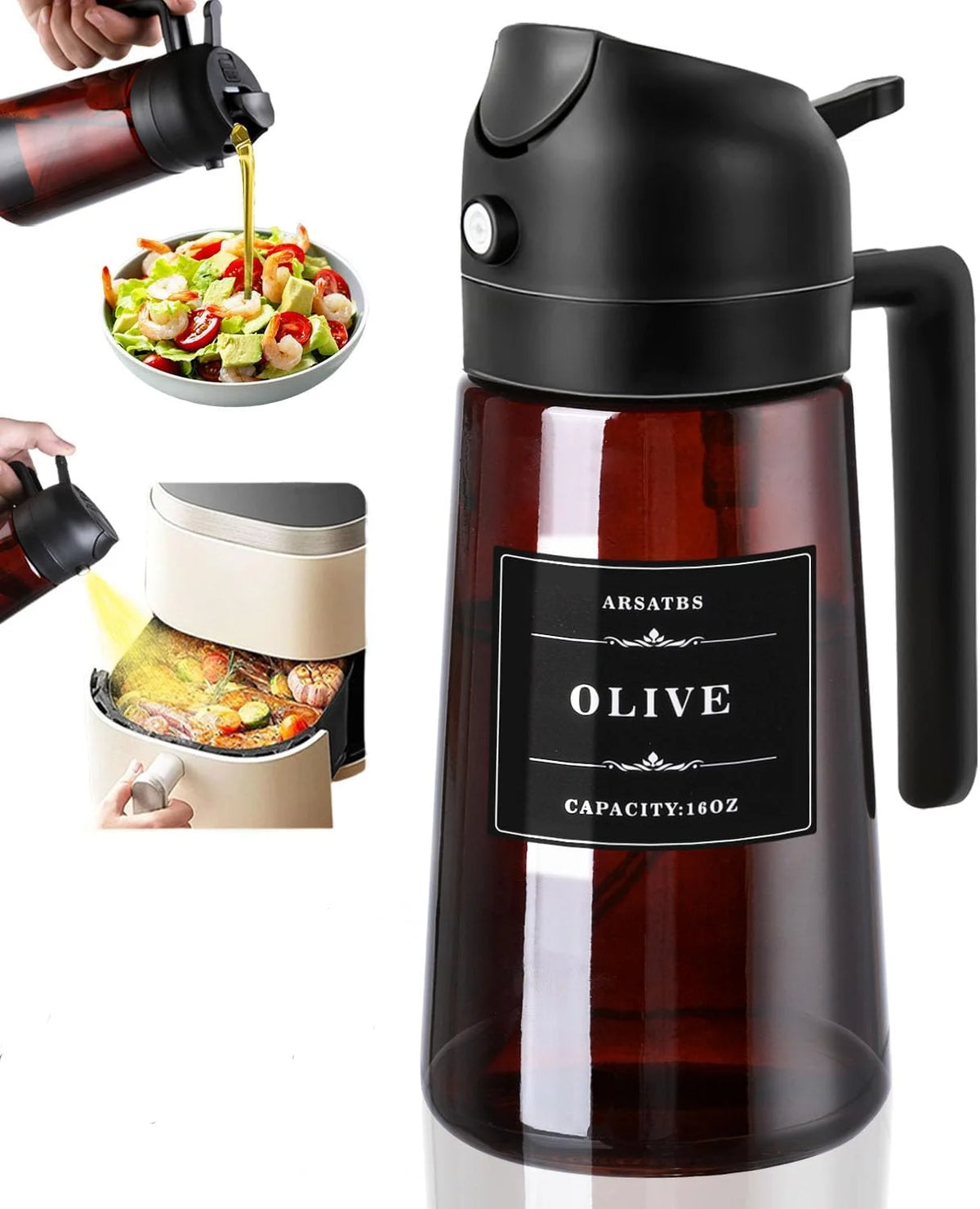 oil spray bottle - product view 3