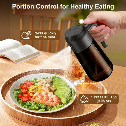 470ml 2-in-1 Glass Oil Dispenser and Sprayer, Leakproof Pour Spout for Cooking, Air Fryer, BBQ and Salad Dressing - product view 5