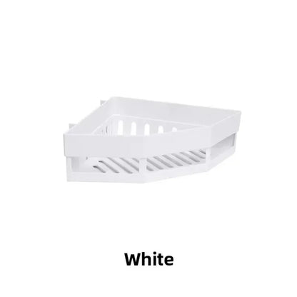 Adhesive Shower Shelf, No-Drill Wall-Mounted Bathroom Caddy in PP, Triangle or Rectangular Options, 27 or 25 cm - product view 2