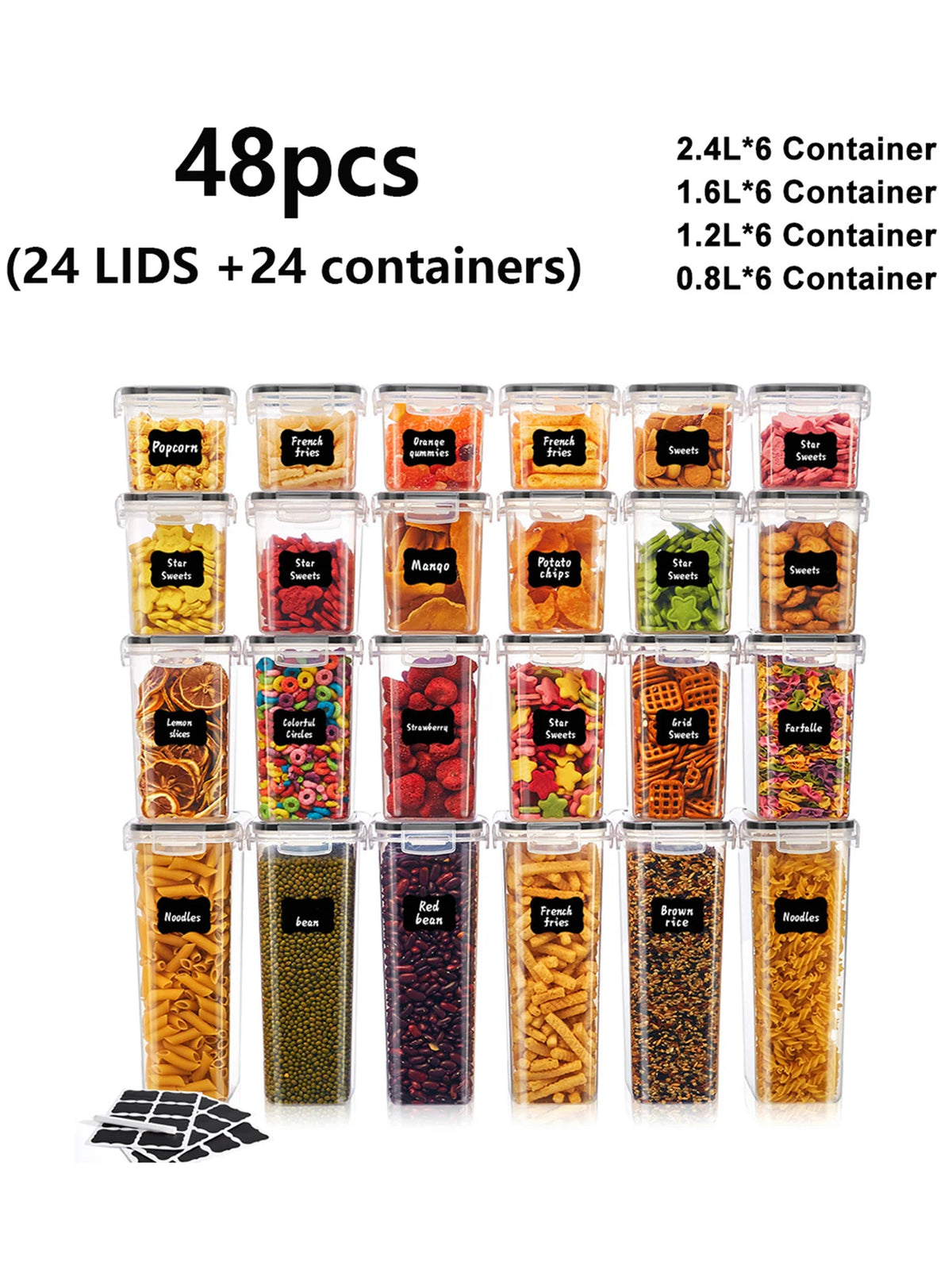 airtight cereal container - product view 2