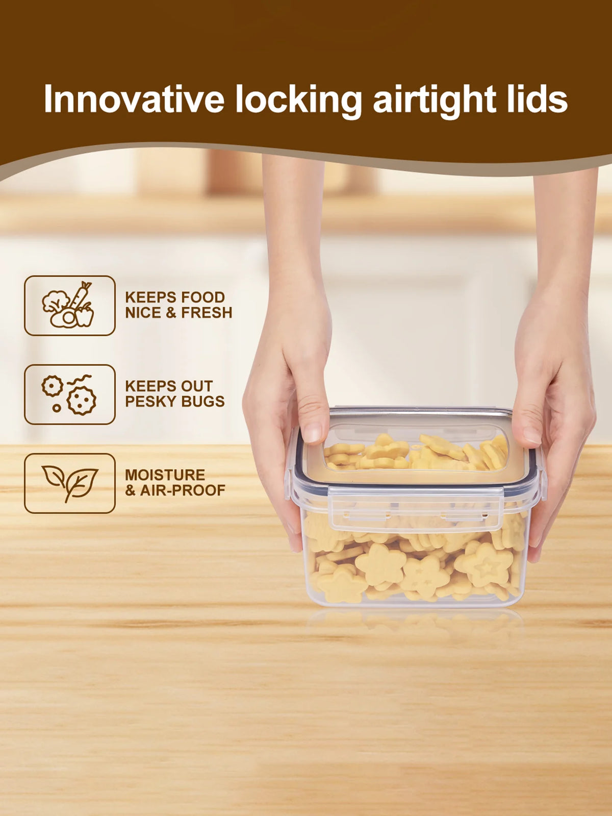 airtight cereal container - product view 5