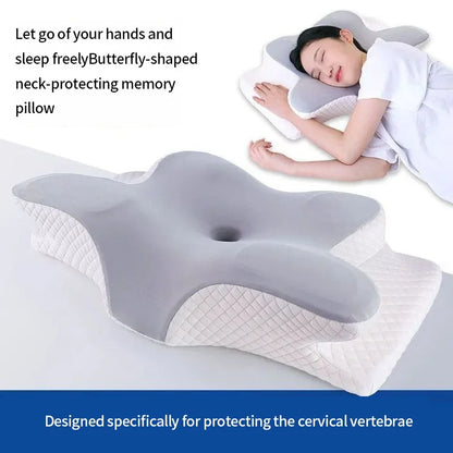Memory Foam Neck Pillow, Rectangular 62 x 41 x 12 cm Bedding Pillow, 100% Polyester Cover in Five Color Options - product view 6