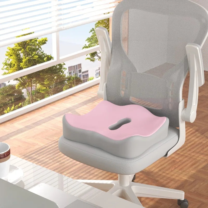 Memory Foam Seat Cushion, Ergonomic 3-Zone Support Pillow, Breathable Posture Cushion for Office, Car and Wheelchair - product view 4