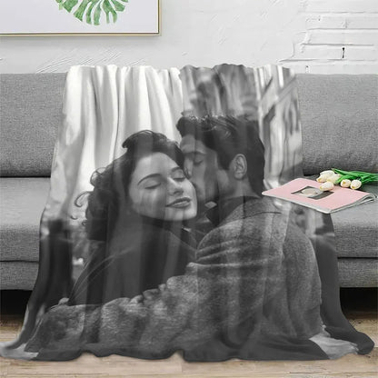 Personalized Photo Travel Blanket, Soft Printed 100% Polyester Throw in 4 Sizes for Sofa, Bed, Car, Picnic and Outdoor Use - product view 5
