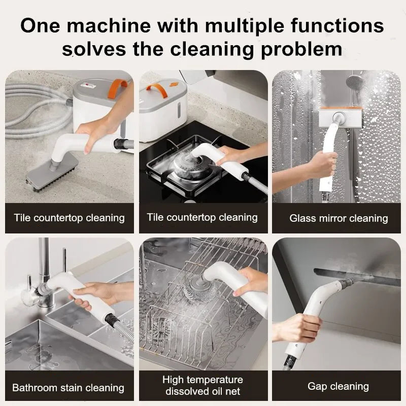 Handheld Steam Cleaner, 120°C High-Temperature Steam, 750 ml Tank for Kitchen, Floors, Tiles, Windows and Upholstery - product view 5