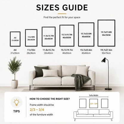 Black Aluminum Picture Frame, Clear Protective Cover and White Mat, Vertical or Horizontal Wall Display in Multiple Sizes - product view 2