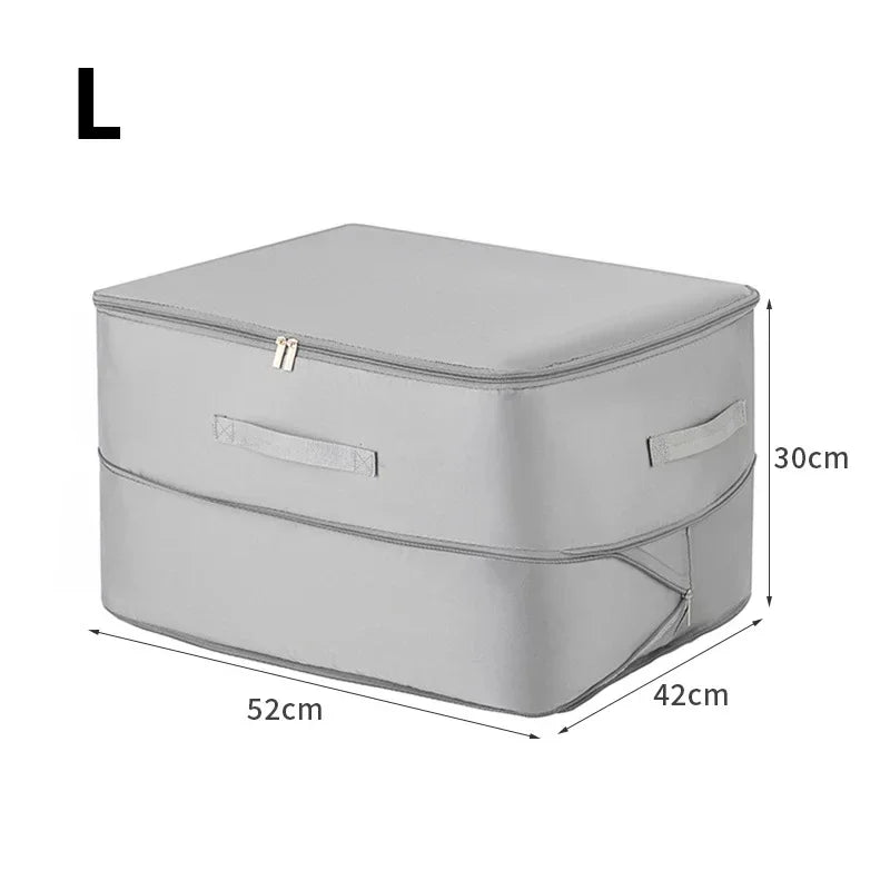 Self-Compression Quilt Storage Bag, 40% Space-Saving Zipper, Water-Repellent Polyester, Large and XL Sizes - product view 1