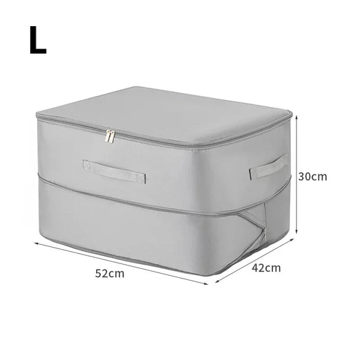 Self-Compression Quilt Storage Bag, 40% Space-Saving Zipper, Water-Repellent Polyester, Large and XL Sizes - product view 1