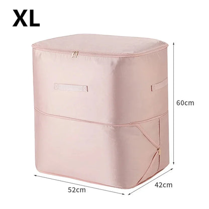 Self-Compression Quilt Storage Bag, 40% Space-Saving Zipper, Water-Repellent Polyester, Large and XL Sizes - product view 4