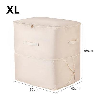 Self-Compression Quilt Storage Bag, 40% Space-Saving Zipper, Water-Repellent Polyester, Large and XL Sizes - product view 5