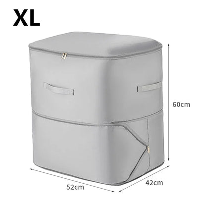 Self-Compression Quilt Storage Bag, 40% Space-Saving Zipper, Water-Repellent Polyester, Large and XL Sizes - product view 6