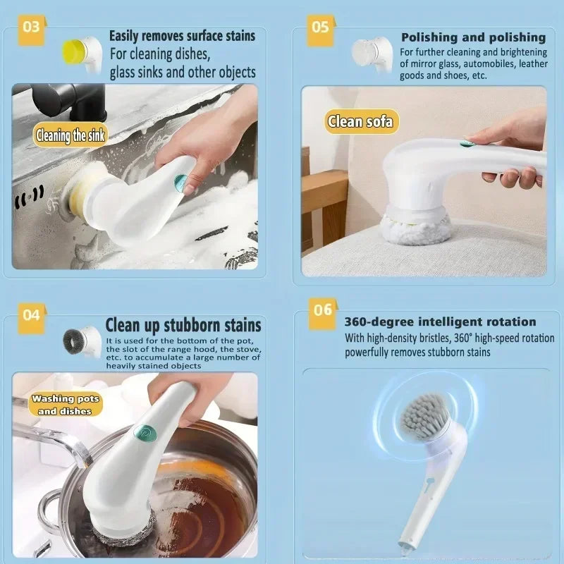 electric spin scrubber - product view 5