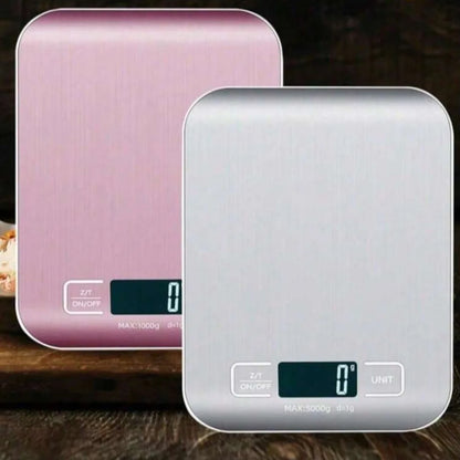 10kg Digital Kitchen Scale with Tare Function, LCD Display and Stainless Steel Screen for Coffee Brewing and Food Weighing - product view 3