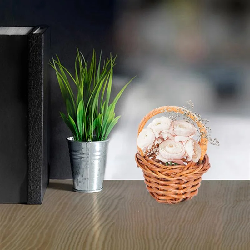 Mini Woven Easter Baskets, 12-Piece 6 x 2.7 cm Bamboo Decorative Baskets for Candy Gifts, Photography and Mini Displays - product view 2